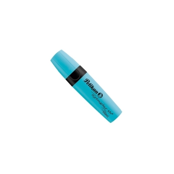 Pelikan Textmarker 490 Evidenziatore fluorescente - Ergonomico - A base d'acqua - Punta smussata con 3 larghezze di tratto - Colore verde acqua