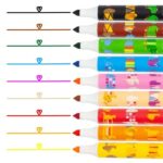 Pelikan Combino Jumbo Confezione da 9 pennarelli colorati - Lavabili - Atossici - 2 spessori di tratto - Punta in fibra - Colori assortiti - immagine 2