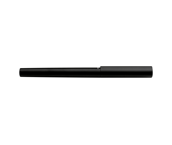 Pelikan Ineo Penna Stilografica - Punta M - Scatola Metallica - Alluminio Anodizzato Satinato - Forma a Goccia Antiribaltamento - Include Ricambio - Colore Nero