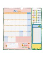Finocam Sep Calendario da parete in catalano - 16 mesi - Vista mensile - Formato Plus - 215x325 mm - Doppia spirale metallica - Carta da 140 g/m² - Spazio per appunti - Anello porta penna - Multicolore - immagine 3