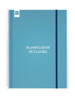 Finocam Organizzazione Pianificatore di Lezioni senza Date in Catalano per Insegnanti - Settimana Vista Verticale - 230x310mm - Copertine in Polipropilene - Carta da 80g/m2 - Spirale Metallica - Colore Blu - immagine 2
