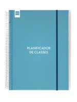Finocam Organizzazione Pianificatore di Lezioni senza Date in Catalano per Insegnanti - 1 Giorno per Pagina - 230x310mm - Copertine in Polipropilene - Carta da 80g/m2 - Spirale Metallica - Colore Blu - immagine 2
