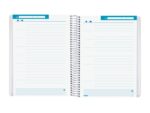 Finocam Organizer Pianificatore di Lezioni senza Data in Catalano per Insegnanti - 1 Giorno per Pagina - Formato 4º - 155x212mm - Copertina in Polipropilene - Carta da 80g/m2 - Spirale - Colore Blu - immagine 3