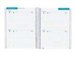 Finocam Organizzazione Agenda per riunioni senza date in catalano per insegnanti - Formato 4º - 155x212 mm - Copertina in polipropilene - Carta da 80 g/m² - Spirale metallica - Colore blu - immagine 5
