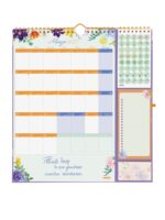Finocam Sep Calendario da parete - 16 mesi - Vista mensile - Formato Plus - 215x325 mm - Doppia spirale metallica - Carta da 140 g/m² - Spazio per appunti - Anello porta penna - Multicolore - immagine 3