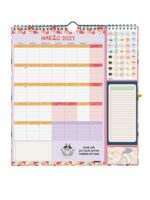 Finocam Sep Calendario da parete - 16 mesi - Vista mensile - Formato Plus - 215x325 mm - Doppia spirale metallica - Carta da 140 g/m² - Spazio per appunti - Anello porta penna - Multicolore - immagine 3