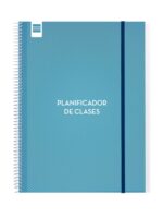 Finocam Organizzazione Agenda per insegnanti senza date - Settimana in formato verticale - 230x310 mm - Copertina in polipropilene - Carta da 80 g/m² - Spirale metallica - Colore blu - immagine 2