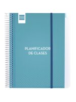 Finocam Organizzazione Pianificatore di Lezioni senza Data per Insegnanti - 1 Giorno per Pagina - Formato 4º - 155x212mm - Copertine in Polipropilene - Carta da 80g/m2 - Spirale Metallica - Colore Blu - immagine 2