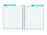 Finocam Organizzazione Pianificatore di Lezioni senza Data per Insegnanti - 1 Giorno per Pagina - Formato 4º - 155x212mm - Copertine in Polipropilene - Carta da 80g/m2 - Spirale Metallica - Colore Blu - immagine 3