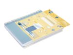 Finocam Organizer Pianificatore di riunioni senza date per insegnanti - Formato 4º - 155x212 mm - Copertina in polipropilene - Carta da 80 g/m² - Spirale metallica - Colore blu - immagine 3