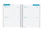 Finocam Organizer Pianificatore di riunioni senza date per insegnanti - Formato 4º - 155x212 mm - Copertina in polipropilene - Carta da 80 g/m² - Spirale metallica - Colore blu - immagine 5