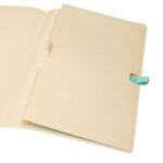 Finocam Nexo Quaderno a Copertina Morbida - 72 Fogli - 90x150 mm - Carta Crema da 80 g/m² - Liscia - Tasca Interna - Chiusura con Elastico - Fogli Microperforati - Colore Turchese - immagine 5