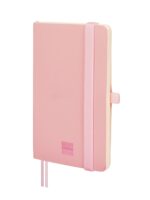 Finocam Nexo Quaderno a Copertina Morbida - 72 Fogli - 90x150mm - Carta Crema da 80g/m² - Liscia - Tasca Interna - Chiusura con Elastico - Fogli Microperforati - Colore Rosa