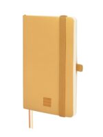 Finocam Nexo Quaderno a Copertina Morbida - 72 Fogli - 90x150 mm - Carta Crema da 80 g/m² - Liscia - Tasca Interna - Chiusura con Elastico - Fogli Microperforati - Colore Cammello