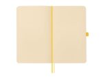 Finocam Nexo Quaderno a Copertina Morbida - 72 Fogli - 90x150mm - Carta Crema da 80g/m² - Liscia - Tasca Interna - Chiusura con Elastico - Fogli Microperforati - Colore Giallo - immagine 4