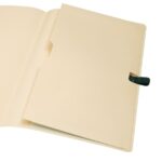 Finocam Nexo Quaderno a copertina morbida - 72 fogli - 90x150 mm - Carta color crema da 80 g/m² - Liscio - Tasca interna - Chiusura con elastico - Fogli microperforati - Colore verde scuro - immagine 5
