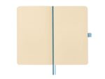 Finocam Nexo Quaderno a Copertina Morbida - 72 Fogli - 90x150mm - Carta Crema da 80g/m2 - Liscia - Tasca Interna - Chiusura con Elastico - Fogli Microperforati - Colore Azzurro - immagine 4