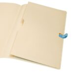 Finocam Nexo Quaderno a Copertina Morbida - 72 Fogli - 90x150mm - Carta Crema da 80g/m2 - Liscia - Tasca Interna - Chiusura con Elastico - Fogli Microperforati - Colore Azzurro - immagine 5