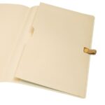 Finocam Nexo Taccuino a copertina morbida - 72 fogli - Formato A5 - 148x210 mm - Carta crema da 80 g/m² - Liscio - Tasca interna - Chiusura con elastico - Fogli microperforati - Colore cammello - immagine 5