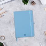 Finocam Nexo Quaderno a Copertina Morbida - 72 Fogli - Formato A5 - 148x210 mm - Carta Crema da 80 g/m² - Liscio - Tasca Interna - Chiusura con Elastico - Fogli Microperforati - Colore Azzurro - immagine 2