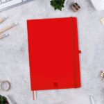 Finocam Nexo Quaderno a copertina morbida - 72 fogli - Formato B5 - 176x250 mm - Carta color crema da 80 g/m² - Liscio - Tasca interna - Chiusura con elastico - Fogli microperforati - Colore rosso - immagine 2