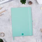 Finocam Nexo Quaderno a copertina morbida - 72 fogli - Formato B5 - 176x250 mm - Carta crema da 80 g/m² - Liscio - Tasca interna - Chiusura con elastico - Fogli microperforati - Colore turchese - immagine 2