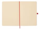 Finocam Nexo Taccuino a Copertina Morbida - 72 Fogli - Formato A5 - 148x210 mm - Carta Crema da 80 g/m² - Tasca Interna - Chiusura con Elastico - Portapenne - Fogli Microperforati - Colore Rosso - immagine 4