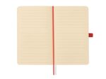 Finocam Nexo Quaderno a copertina morbida - 72 fogli - 90x150 mm - Righe orizzontali - Carta color crema da 80 g/m² - Tasca interna - Chiusura con elastico - Portapenne - Fogli microperforati - Colore rosso - immagine 4