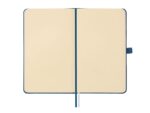 Finocam Nexo Taccuino con copertina rigida - 72 fogli - 90x150 mm - Carta color crema da 80 g/m² - Liscia - Tasca interna - Chiusura con elastico - Fogli microperforati - Colore blu navy - immagine 4