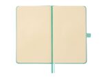 Finocam Nexo Quaderno con copertina rigida - 72 fogli - 90x150 mm - Carta color crema da 80 g/m² - Liscia - Tasca interna - Chiusura con elastico - Fogli microperforati - Colore turchese - immagine 4