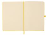 Finocam Nexo Taccuino con copertina rigida - 72 fogli - Formato A5 - 148x210 mm - Carta crema da 80 g/m² - Liscio - Tasca interna - Chiusura con elastico - Fogli microperforati - Colore giallo - immagine 4