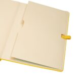 Finocam Nexo Taccuino con copertina rigida - 72 fogli - Formato A5 - 148x210 mm - Carta crema da 80 g/m² - Liscio - Tasca interna - Chiusura con elastico - Fogli microperforati - Colore giallo - immagine 5