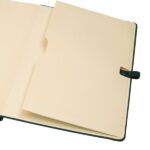 Finocam Nexo Quaderno con copertina rigida - 72 fogli - Formato A5 - 148x210 mm - Carta color crema da 80 g/m² - Liscio - Tasca interna - Chiusura con elastico - Fogli microperforati - Colore verde scuro - immagine 5