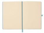 Finocam Nexo Quaderno con copertina rigida - 72 fogli - Formato A5 - 148x210 mm - Carta color crema da 80 g/m² - Liscia - Tasca interna - Chiusura con elastico - Fogli microperforati - Colore azzurro - immagine 4