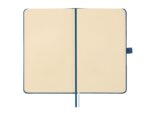 Finocam Nexo Taccuino con copertina rigida - 72 fogli - 90x150 mm - Carta crema da 80 g/m² - Tasca interna - Chiusura con elastico - Portapenne - Fogli microperforati - Colore blu navy - immagine 4