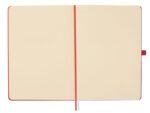 Finocam Nexo Taccuino con copertina rigida - 72 fogli - Formato A5 - 148x210 mm - Carta crema da 80 g/m² - Tasca interna - Chiusura con elastico - Portapenne - Fogli microperforati - Colore rosso - immagine 4
