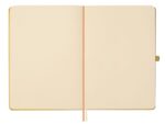 Finocam Nexo Taccuino con copertina rigida - 72 fogli - Formato A5 - 148x210 mm - Carta crema da 80 g/m² - Tasca interna - Chiusura con elastico - Portapenne - Fogli microperforati - Colore cammello - immagine 4