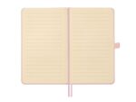 Finocam Nexo Quaderno con copertina rigida - 72 fogli - 90x150 mm - Righe orizzontali - Carta color crema da 80 g/m² - Tasca interna - Portapenne - Fogli microperforati - Colore rosa - immagine 4