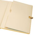 Finocam Nexo Quaderno con copertina rigida - 72 fogli - 90x150 mm - Righe orizzontali - Carta crema da 80 g/m² - Tasca interna - Portapenne - Fogli microperforati - Colore cammello - immagine 5