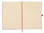 Finocam Nexo Quaderno con copertina rigida - 72 fogli - Formato A5 - 148x210 mm - Righe orizzontali - Carta color crema da 80 g/m² - Tasca interna - Portapenne - Fogli microperforati - Colore rosso - immagine 4