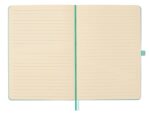 Finocam Nexo Quaderno a Copertina Rigida - 72 Fogli - Formato A5 - 148x210mm - Righe Orizzontali - Carta Crema da 80g/m² - Tasca Interna - Portapenne - Fogli Microperforati - Colore Turchese - immagine 4