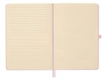 Finocam Nexo Quaderno con copertina rigida - 72 fogli - Formato A5 - 148x210 mm - Righe orizzontali - Carta color crema da 80 g/m² - Tasca interna - Portapenne - Fogli microperforati - Colore rosa - immagine 4