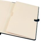 Finocam Nexo Double Quaderno con Copertina Rigida - 144 Fogli - Formato A5 - 148x210 mm - Carta Crema da 80 g/m² - Liscio - Tasca Interna - Chiusura con Elastico - Fogli Microperforati - Colore Nero - immagine 5