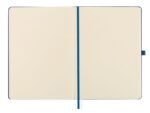 Finocam Nexo Double Quaderno con copertina rigida - 144 fogli - Formato A5 - 148x210 mm - Carta crema da 80 g/m² - Liscia - Tasca interna - Chiusura con elastico - Fogli microperforati - Colore blu navy - immagine 4