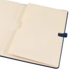 Finocam Nexo Double Quaderno con copertina rigida - 144 fogli - Formato A5 - 148x210 mm - Carta crema da 80 g/m² - Liscia - Tasca interna - Chiusura con elastico - Fogli microperforati - Colore blu navy - immagine 5