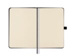Finocam Class Quaderno a copertina rigida - 96 fogli - 100x150 mm - Carta crema da 80 g/m² - Liscia - Tasca interna - Chiusura con elastico - Fogli microperforati - Colore nero - immagine 4