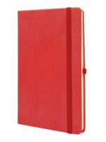 Finocam Class Quaderno a Copertina Rigida - 96 Fogli - 130x210mm - Carta Crema da 80g/m2 - Liscia - Tasca Interna - Chiusura con Elastico - Fogli Microperforati - Colore Rosso