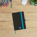 Finocam Modern Taccuino con copertina leggera - 72 fogli - 100x150 mm - Carta color crema da 80 g/m² - Tasca interna - Chiusura con elastico - Fogli microperforati - Colore nero - immagine 2