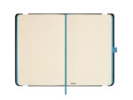 Finocam Modern Taccuino con copertina leggera - 72 fogli - 100x150 mm - Carta color crema da 80 g/m² - Tasca interna - Chiusura con elastico - Fogli microperforati - Colore nero - immagine 4