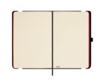 Finocam Modern Taccuino con copertina leggera - 72 fogli - 100x150 mm - Carta color crema da 80 g/m² - Tasca interna - Chiusura con elastico - Fogli microperforati - Colore rosso - immagine 4